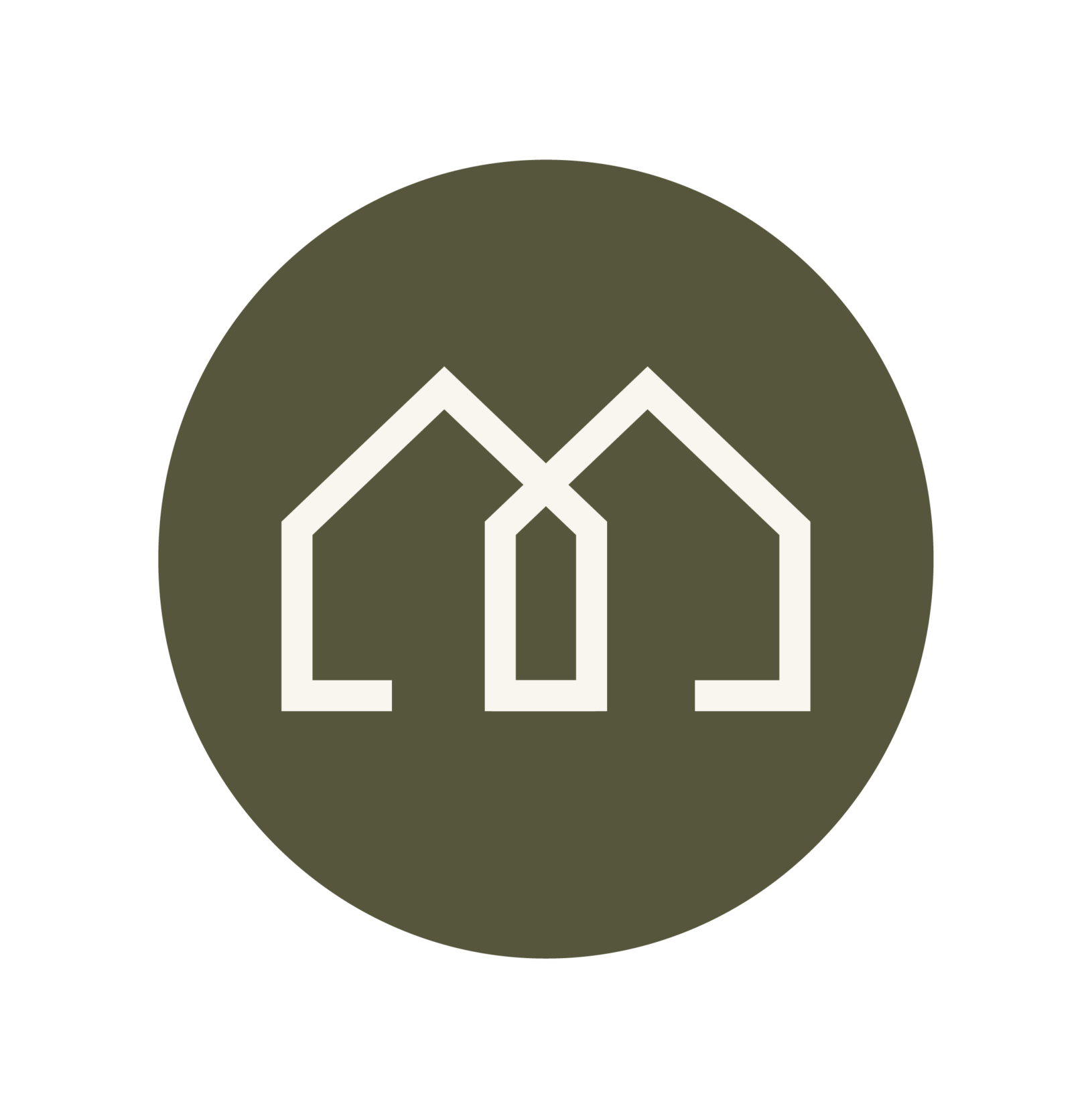 Huisje Mayoung - cirkel witte rand